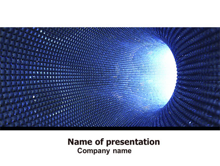Blue Sparkles Tunnel Presentation Template, Master Slide