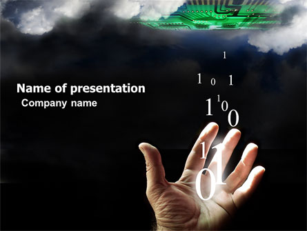Information Coding Presentation Template, Master Slide