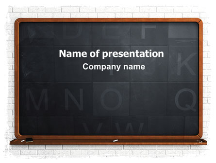 Blackboard Presentation Template, Master Slide