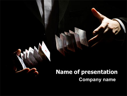 Card Trick Free Presentation Template, Master Slide