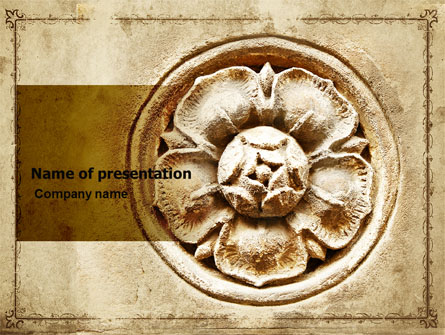 Wall Relief Presentation Template, Master Slide