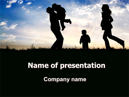 Family Happiness Presentation Template, Master Slide