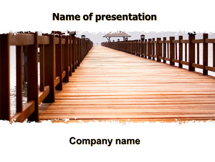 Beach Pier Presentation Template, Master Slide