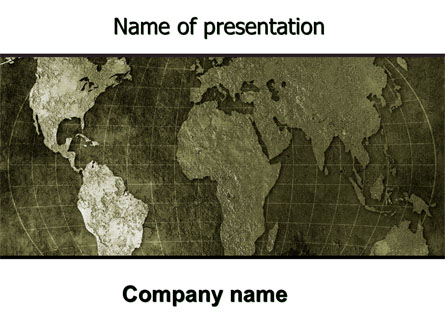 Metal Map Presentation Template, Master Slide