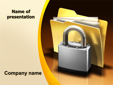 Secure Data Presentation Template, Master Slide