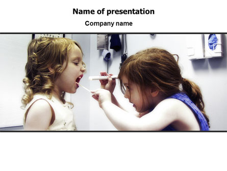 Children's Dental Health Presentation Template, Master Slide