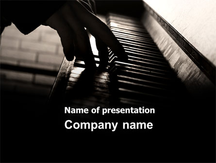 Pianist Presentation Template, Master Slide