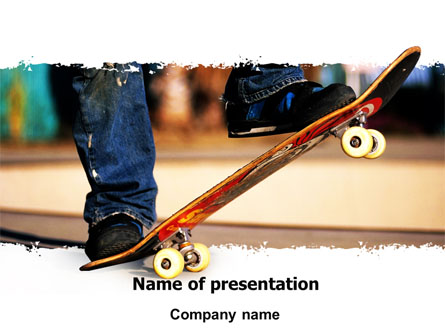 Skateboarder Presentation Template, Master Slide