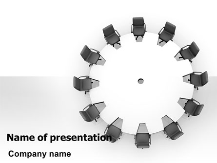 Round Table Presentation Template, Master Slide
