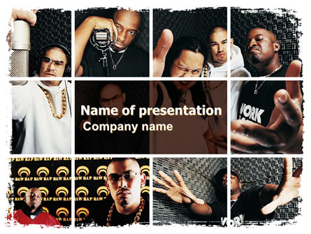 Rappers Presentation Template, Master Slide
