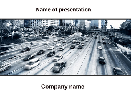 City Highway Presentation Template, Master Slide