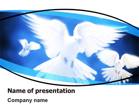 Flying Doves Presentation Template, Master Slide