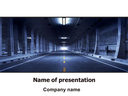 Underground Tunnel Presentation Template, Master Slide