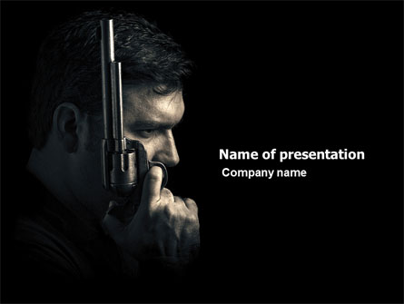 Man with a Gun Presentation Template, Master Slide