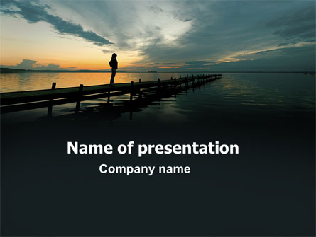Sunset On The Sea Presentation Template, Master Slide