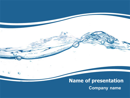 Water Splash Presentation Template, Master Slide