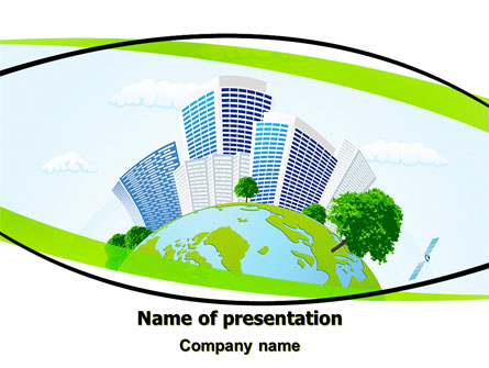 Green City Presentation Template, Master Slide