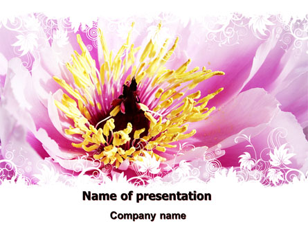 Blooming Flower Presentation Template, Master Slide