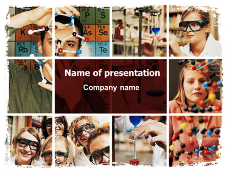 Chemistry Lesson Presentation Template, Master Slide