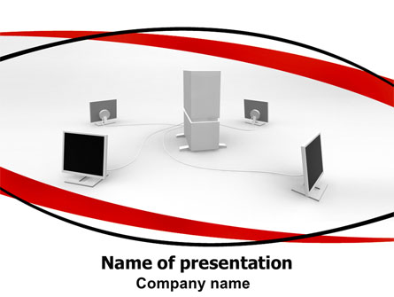 Computer Server Presentation Template, Master Slide