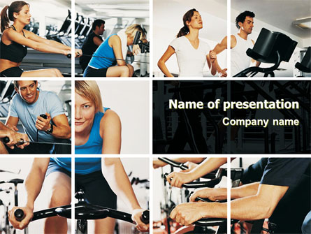 Sport Gym Presentation Template, Master Slide