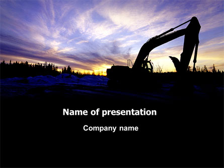 Power Shovel Presentation Template, Master Slide