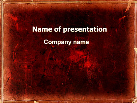 Red Grunge Presentation Template, Master Slide