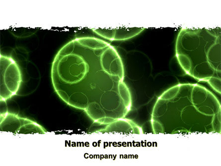Microorganism Presentation Template, Master Slide