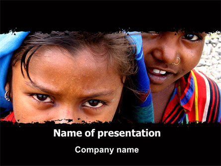 Children Around The World Presentation Template, Master Slide