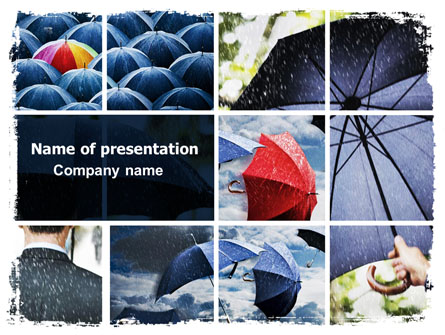 Umbrella Mania Presentation Template, Master Slide