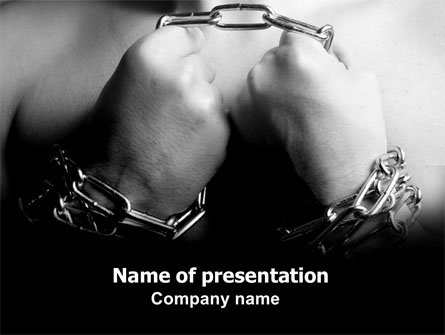 Chained Man Presentation Template, Master Slide