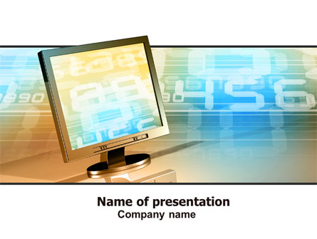 Computer Media Presentation Template, Master Slide