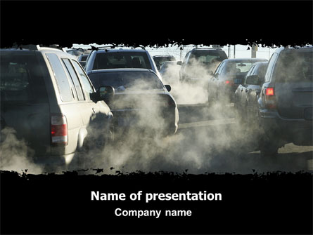 Exhaust Fumes Presentation Template, Master Slide