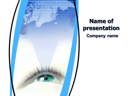 Digital Eye Presentation Template, Master Slide