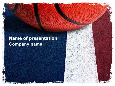 Basketball Ball Presentation Template, Master Slide