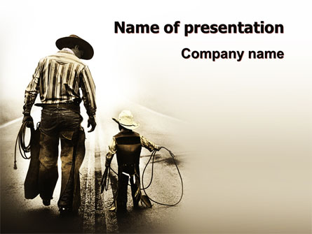 Cowboy Kid Presentation Template, Master Slide