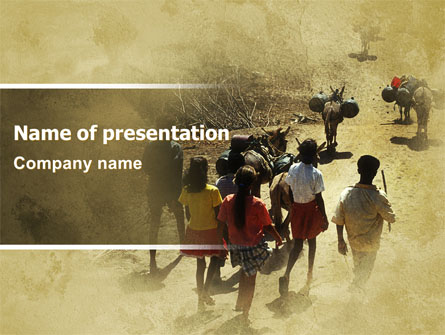 Child Labor In A Poor Country Presentation Template, Master Slide