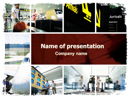 Airport Arrival Presentation Template, Master Slide