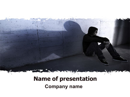 Lonely Man Presentation Template, Master Slide