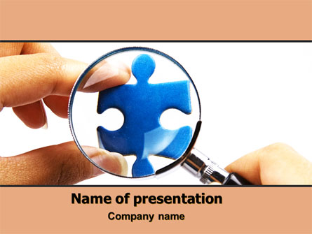 Jigsaw Close-Up Presentation Template, Master Slide