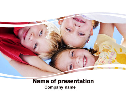 Kids Smiling Faces Presentation Template, Master Slide