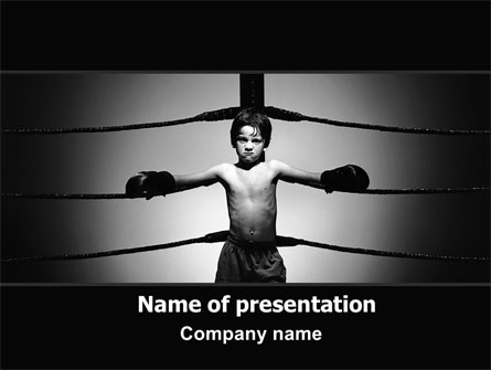 Young Boxer Presentation Template, Master Slide