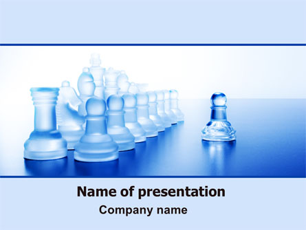 Glass Chess Presentation Template, Master Slide
