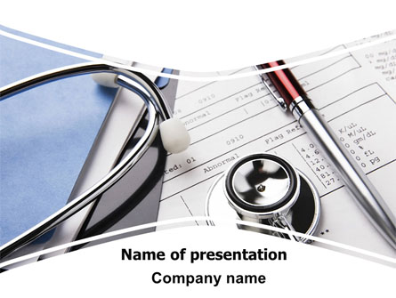 Medical Record For Analysis Presentation Template, Master Slide