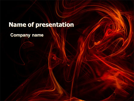 Red Smoke Presentation Template, Master Slide