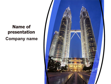 Petronas Twin Towers Presentation Template, Master Slide
