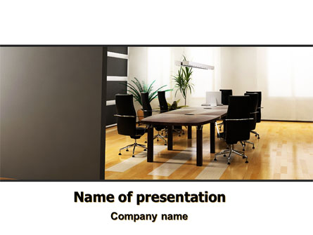 Company Conference Hall Presentation Template, Master Slide