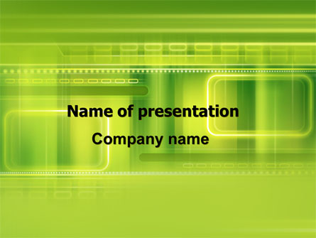 Green Abstract Frame Presentation Template, Master Slide