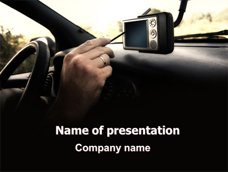 GPS Navigator Presentation Template, Master Slide