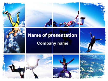 Sky Diving Presentation Template, Master Slide